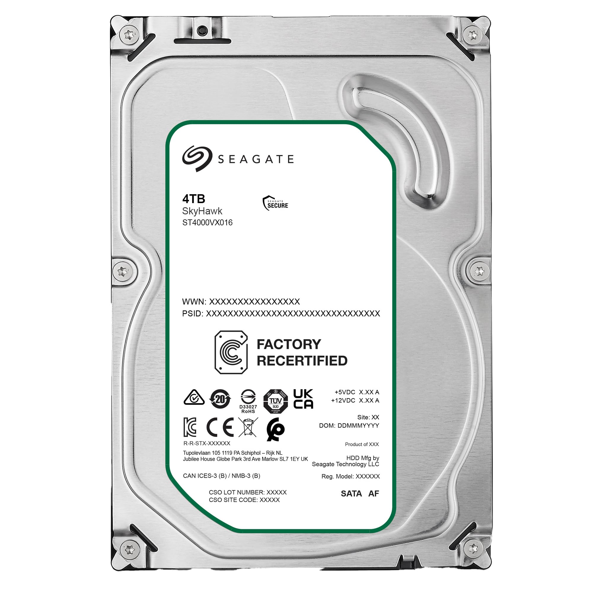 Amazon | Seagate シーゲイト 4TB ST4000VX016 Skyhawk 3.5インチ 内蔵